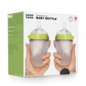 COMOTOMO - 2 antykolkowe butelki silikonowe MOM'S BREAST 250 ml Green BABY 2 pack COMOTOMO - 2 antykolkowe butelki silikonowe MOM'S BREAST 250 ml Green BABY 2 pack
