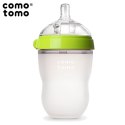 COMOTOMO - 2 antykolkowe butelki silikonowe MOM'S BREAST 250 ml Green BABY 2 pack COMOTOMO - 2 antykolkowe butelki silikonowe MOM'S BREAST 250 ml Green BABY 2 pack