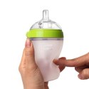 COMOTOMO - 2 antykolkowe butelki silikonowe MOM'S BREAST 250 ml Green BABY 2 pack COMOTOMO - 2 antykolkowe butelki silikonowe MOM'S BREAST 250 ml Green BABY 2 pack