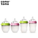 COMOTOMO - 2 antykolkowe butelki silikonowe MOM'S BREAST 250 ml Green BABY 2 pack COMOTOMO - 2 antykolkowe butelki silikonowe MOM'S BREAST 250 ml Green BABY 2 pack