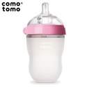 COMOTOMO - Antykolkowa Butelka silikonowa MOM'S BREAST 250 ml Pink BABY COMOTOMO - Antykolkowa Butelka silikonowa MOM'S BREAST 250 ml Pink BABY