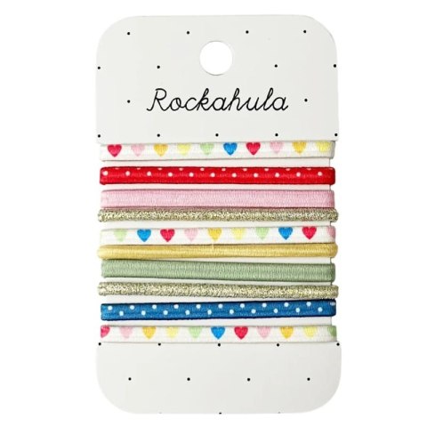 Rockahula Kids - 10 gumek do włosów Rainbow Hearts Elastic Pony Pack Rockahula Kids - 10 gumek do włosów Rainbow Hearts Elastic Pony Pack