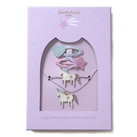 Rockahula Kids biżuteria dla dziewczynki zestaw 4 el Unicorn Rockahula Kids biżuteria dla dziewczynki zestaw 4 el Unicorn