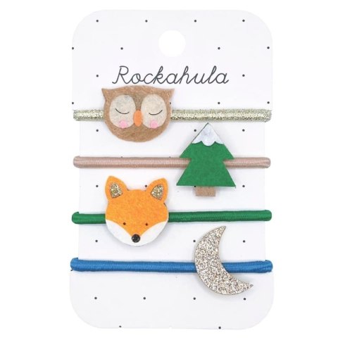 Rockahula Kids gumki do włosów dla dziewczynki 4 szt. Forest Friends Rockahula Kids gumki do włosów dla dziewczynki 4 szt. Forest Friends