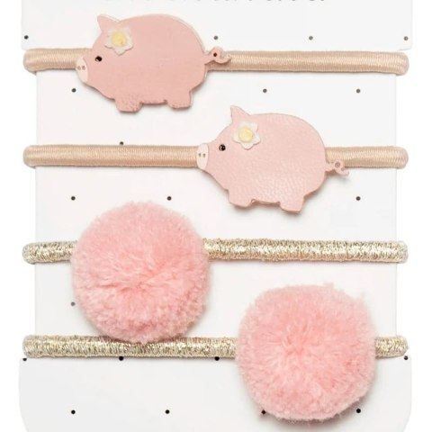 Rockahula Kids gumki do włosów dla dziewczynki 4 szt. Polly Pig Rockahula Kids gumki do włosów dla dziewczynki 4 szt. Polly Pig