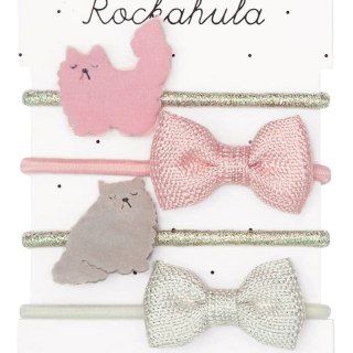 Rockahula Kids gumki do włosów dla dziewczynki 4 szt. Sour Puss Persian Cat