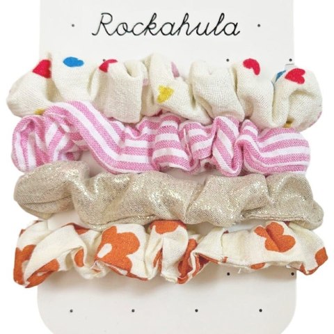 Rockahula Kids gumki scrunchie do włosów dla dziewczynki 4 szt. Rainbow Hearts Rockahula Kids gumki scrunchie do włosów dla dziewczynki 4 szt. Rainbow Hearts