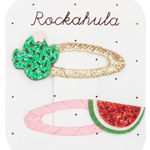 Rockahula Kids spinki do włosów dla dziewczynki 2 szt. Glitter Cactus and Watermelon Rockahula Kids spinki do włosów dla dziewczynki 2 szt. Glitter Cactus and Watermelon