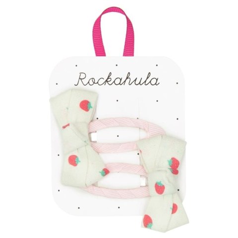 Rockahula Kids spinki do włosów dla dziewczynki 2 szt. Strawberry Twisty Bow Rockahula Kids spinki do włosów dla dziewczynki 2 szt. Strawberry Twisty Bow