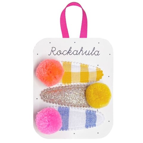 Rockahula Kids spinki do włosów dla dziewczynki 3 szt. Miami Pom Pom Rockahula Kids spinki do włosów dla dziewczynki 3 szt. Miami Pom Pom