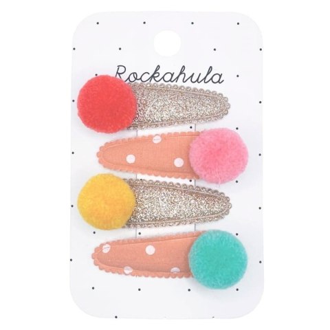 Rockahula Kids spinki do włosów dla dziewczynki 4 szt. Colour Pop Pom Pom Rockahula Kids spinki do włosów dla dziewczynki 4 szt. Colour Pop Pom Pom