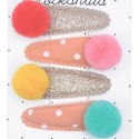Rockahula Kids spinki do włosów dla dziewczynki 4 szt. Colour Pop Pom Pom Rockahula Kids spinki do włosów dla dziewczynki 4 szt. Colour Pop Pom Pom