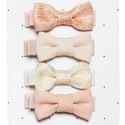 Rockahula Kids spinki do włosów dla dziewczynki 4 szt. Flora Linen Mini Bow Rockahula Kids spinki do włosów dla dziewczynki 4 szt. Flora Linen Mini Bow