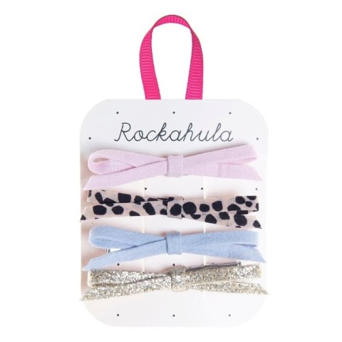 Rockahula Kids spinki do włosów dla dziewczynki 4 szt. Luna Leopard Skinny Bow Rockahula Kids spinki do włosów dla dziewczynki 4 szt. Luna Leopard Skinny Bow
