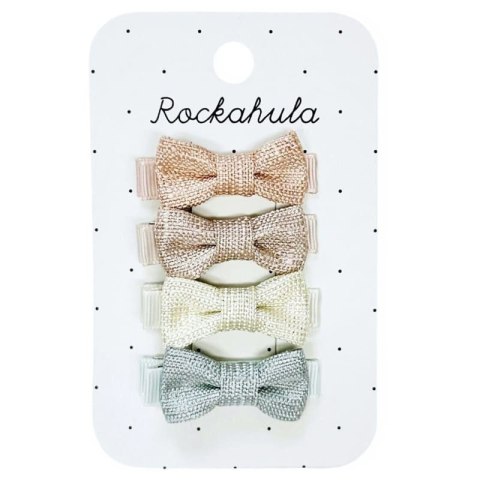 Rockahula Kids spinki do włosów dla dziewczynki 4 szt. Nordic Shimmer Mini Bow Rockahula Kids spinki do włosów dla dziewczynki 4 szt. Nordic Shimmer Mini Bow