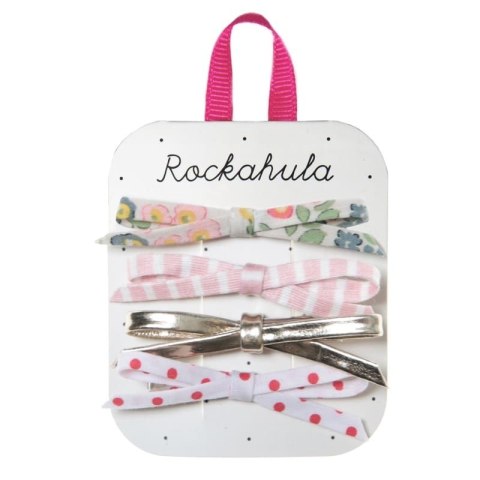 Rockahula Kids spinki do włosów dla dziewczynki 4 szt. Secret Garden Skinny Bow Rockahula Kids spinki do włosów dla dziewczynki 4 szt. Secret Garden Skinny Bow