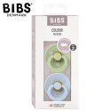 BIBS COLOUR 2-PACK BABY BLUE & PISTACHIO M Smoczek Uspokajający kauczuk Hevea BIBS COLOUR 2-PACK BABY BLUE & PISTACHIO M Smoczek Uspokajający kauczuk Hevea