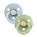 BIBS COLOUR 2-PACK BABY BLUE & PISTACHIO M Smoczek Uspokajający kauczuk Hevea BIBS COLOUR 2-PACK BABY BLUE & PISTACHIO M Smoczek Uspokajający kauczuk Hevea
