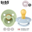 BIBS COLOUR 2-PACK BABY BLUE & PISTACHIO S Smoczek Uspokajający kauczuk Hevea BIBS COLOUR 2-PACK BABY BLUE & PISTACHIO S Smoczek Uspokajający kauczuk Hevea