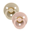 BIBS COLOUR 2-PACK BLUSH & VANILLA M Smoczek Uspokajający kauczuk Hevea BIBS COLOUR 2-PACK BLUSH & VANILLA M Smoczek Uspokajający kauczuk Hevea