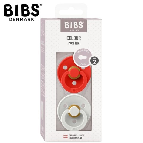 BIBS COLOUR 2-PACK CANDY APPLE & HAZE M Smoczek Uspokajający kauczuk Hevea BIBS COLOUR 2-PACK CANDY APPLE & HAZE M Smoczek Uspokajający kauczuk Hevea