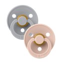 BIBS COLOUR 2-PACK CLOUD & BLUSH M Smoczek Uspokajający kauczuk Hevea BIBS COLOUR 2-PACK CLOUD & BLUSH M Smoczek Uspokajający kauczuk Hevea