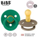 BIBS COLOUR 2-PACK DARK OAK & EVERGREEN M Smoczek Uspokajający kauczuk Hevea BIBS COLOUR 2-PACK DARK OAK & EVERGREEN M Smoczek Uspokajający kauczuk Hevea