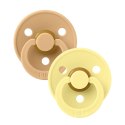 BIBS COLOUR 2-PACK DESERT SAND & SUNSHINE M Smoczek Uspokajający kauczuk Hevea BIBS COLOUR 2-PACK DESERT SAND & SUNSHINE M Smoczek Uspokajający kauczuk Hevea