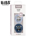 BIBS COLOUR 2-PACK DUSTY BLUE & STEEL BLUE M Smoczek Uspokajający kauczuk Hevea BIBS COLOUR 2-PACK DUSTY BLUE & STEEL BLUE M Smoczek Uspokajający kauczuk Hevea