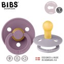 BIBS COLOUR 2-PACK FOSSIL GREY & MAUVE S Smoczek Uspokajający kauczuk Hevea BIBS COLOUR 2-PACK FOSSIL GREY & MAUVE S Smoczek Uspokajający kauczuk Hevea