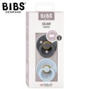 BIBS COLOUR 2-PACK IRON & BABY BLUE S Smoczek Uspokajający kauczuk Hevea BIBS COLOUR 2-PACK IRON & BABY BLUE S Smoczek Uspokajający kauczuk Hevea
