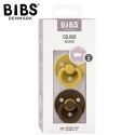BIBS COLOUR 2-PACK MUSTARD & MOCHA M Smoczek uspokajający kauczuk Hevea BIBS COLOUR 2-PACK MUSTARD & MOCHA M Smoczek uspokajający kauczuk Hevea