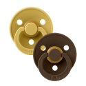 BIBS COLOUR 2-PACK MUSTARD & MOCHA M Smoczek uspokajający kauczuk Hevea BIBS COLOUR 2-PACK MUSTARD & MOCHA M Smoczek uspokajający kauczuk Hevea