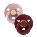 BIBS COLOUR 2-PACK PINK PLUM & ELDERBERRY M Smoczek uspokajający kauczuk Hevea BIBS COLOUR 2-PACK PINK PLUM & ELDERBERRY M Smoczek uspokajający kauczuk Hevea