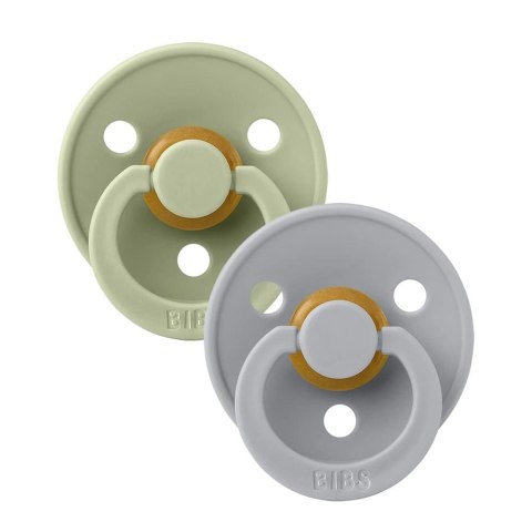 BIBS COLOUR 2-PACK SAGE & CLOUD M Smoczek uspokajający kauczuk Hevea BIBS COLOUR 2-PACK SAGE & CLOUD M Smoczek uspokajający kauczuk Hevea