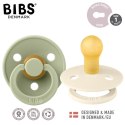 BIBS COLOUR 2-PACK SAGE & IVORY S Smoczek Uspokajający kauczuk Hevea BIBS COLOUR 2-PACK SAGE & IVORY S Smoczek Uspokajający kauczuk Hevea