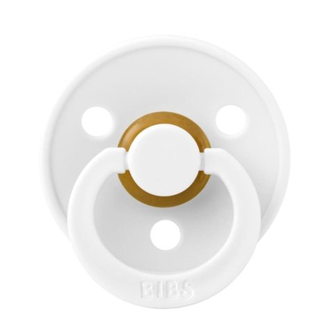 BIBS COLOUR 2-PACK WHITE & DARK OAK S Smoczek Uspokajający kauczuk Hevea BIBS COLOUR 2-PACK WHITE & DARK OAK S Smoczek Uspokajający kauczuk Hevea