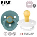 BIBS COLOUR 2-PACK WHITE & ISLAND SEA S Smoczek Uspokajający kauczuk Hevea BIBS COLOUR 2-PACK WHITE & ISLAND SEA S Smoczek Uspokajający kauczuk Hevea