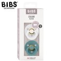 BIBS COLOUR 2-PACK WHITE & ISLAND SEA S Smoczek Uspokajający kauczuk Hevea BIBS COLOUR 2-PACK WHITE & ISLAND SEA S Smoczek Uspokajający kauczuk Hevea