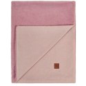 Hi Little One kocyk dwustronny z dzianiny futerkowej i bawełny 95 x 80 cm Baby Pink Hi Little One kocyk dwustronny z dzianiny futerkowej i bawełny 95 x 80 cm Baby Pink
