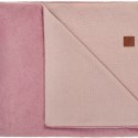 Hi Little One kocyk dwustronny z dzianiny futerkowej i bawełny 95 x 80 cm Baby Pink Hi Little One kocyk dwustronny z dzianiny futerkowej i bawełny 95 x 80 cm Baby Pink