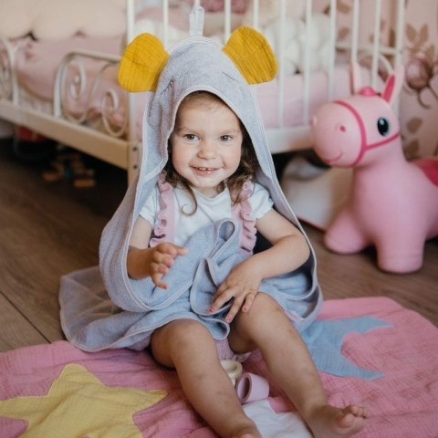Hi Little One kołderka mata do zabawy z oddychającej organicznej BIO bawełny DAY & NIGHT Baby Blue Hi Little One kołderka mata do zabawy z oddychającej organicznej BIO bawełny DAY & NIGHT Baby Blue