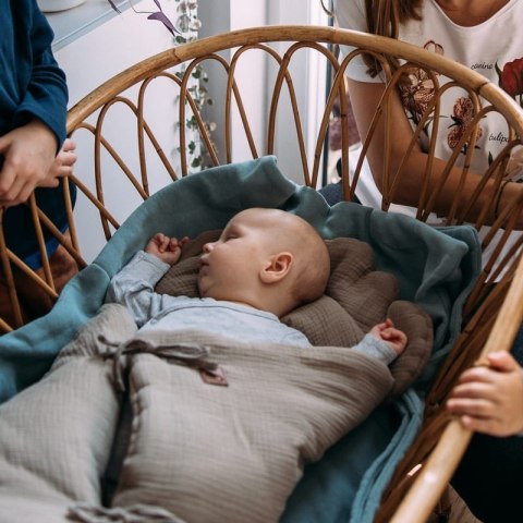 Hi Little One kołderka rożek z podusią z oddychającej organicznej BIO bawełny Pumpkin Hi Little One kołderka rożek z podusią z oddychającej organicznej BIO bawełny Pumpkin