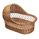 Hi Little One kosz Mojżesza wiklinowy, z daszkiem dla Noworodka na stelażu Organic muumee Hi Little One kosz Mojżesza wiklinowy, z daszkiem dla Noworodka na stelażu Organic muumee