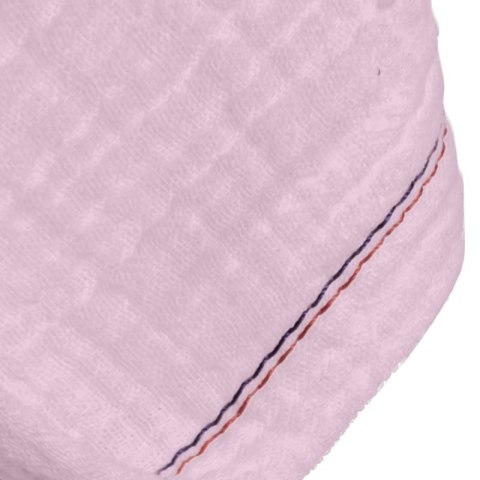 Hi Little One śliniak bandana z zawieszką na smoczek BIO bawełna Baby Pink Dark Hi Little One śliniak bandana z zawieszką na smoczek BIO bawełna Baby Pink Dark