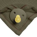 Hi Little One śliniak bandana z zawieszką na smoczek BIO bawełna Green Hunter Hi Little One śliniak bandana z zawieszką na smoczek BIO bawełna Green Hunter