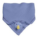 Hi Little One śliniak bandana z zawieszką na smoczek BIO bawełna Sky Blue Hi Little One śliniak bandana z zawieszką na smoczek BIO bawełna Sky Blue