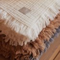 Jollein kocyk do wózka fotelika i kołyski muślinowy 100x75 cm FRINGE Biscuit Jollein kocyk do wózka fotelika i kołyski muślinowy 100x75 cm FRINGE Biscuit