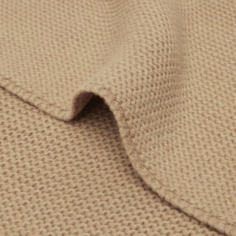 Jollein kocyk do wózka fotelika i kołyski tkany 100x75 cm BASIC KNIT Biscuit Jollein kocyk do wózka fotelika i kołyski tkany 100x75 cm BASIC KNIT Biscuit