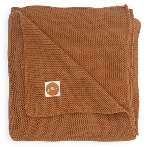 Jollein kocyk do wózka fotelika i kołyski tkany 100x75 cm BASIC KNIT Caramel Jollein kocyk do wózka fotelika i kołyski tkany 100x75 cm BASIC KNIT Caramel